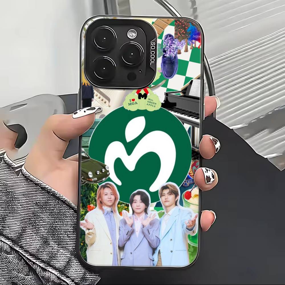 М-Миссис. ЗЕЛЕНЫЙ ЯБЛОКО MGA Чехол для телефона Для iPhone 17,16,15,14,13,12,11 Plus,Pro Max,XS,Цветной Серебристый Чехол для телефона Funda Cover