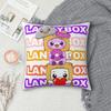 Cute Loki Fox Square Pillowcase Lanky Cartoon Cushion Cover Fun Polyester Decorative Seat Pillowcase