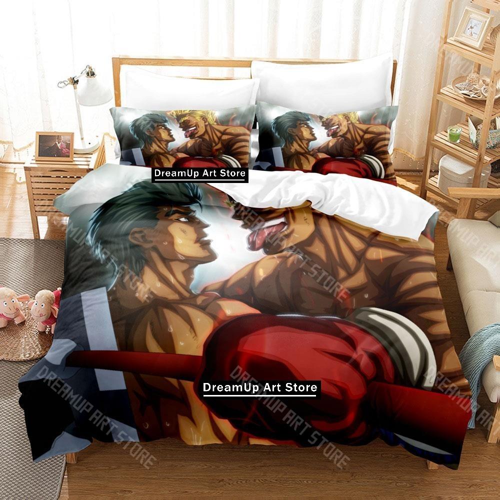 3D Печатный Набор Постельного Белья с Аниме Hajime No Ippo для Мальчиков Девочек Пододеяльник Наволочка Размеры Twin Queen King Full Single Double