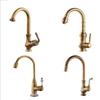 Antique Bronze Kitchen Faucet Kitchen Mixers Taps Cold And Hot Basin Sink Tap Water Mixers Antique
