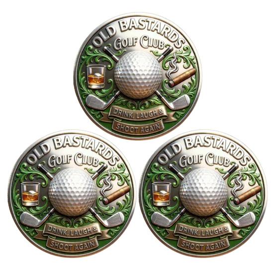 Commemorative Golf Coin Old Bastards Golf Club Member Coin Metal Badge