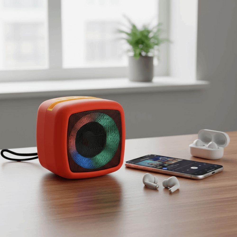 360 Stereo Sound Portable Speaker Rechargeable Battery Wireless Speakers Loudspeaker Outdoor Use