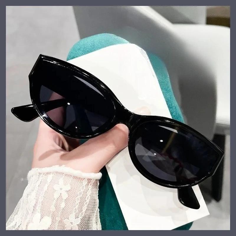 New Fashionable Versatile Cat Eye Sunglasses Women Casual Hip-Hop Sun Glassess Outdoor Travel Skiing Sunglasses For Female