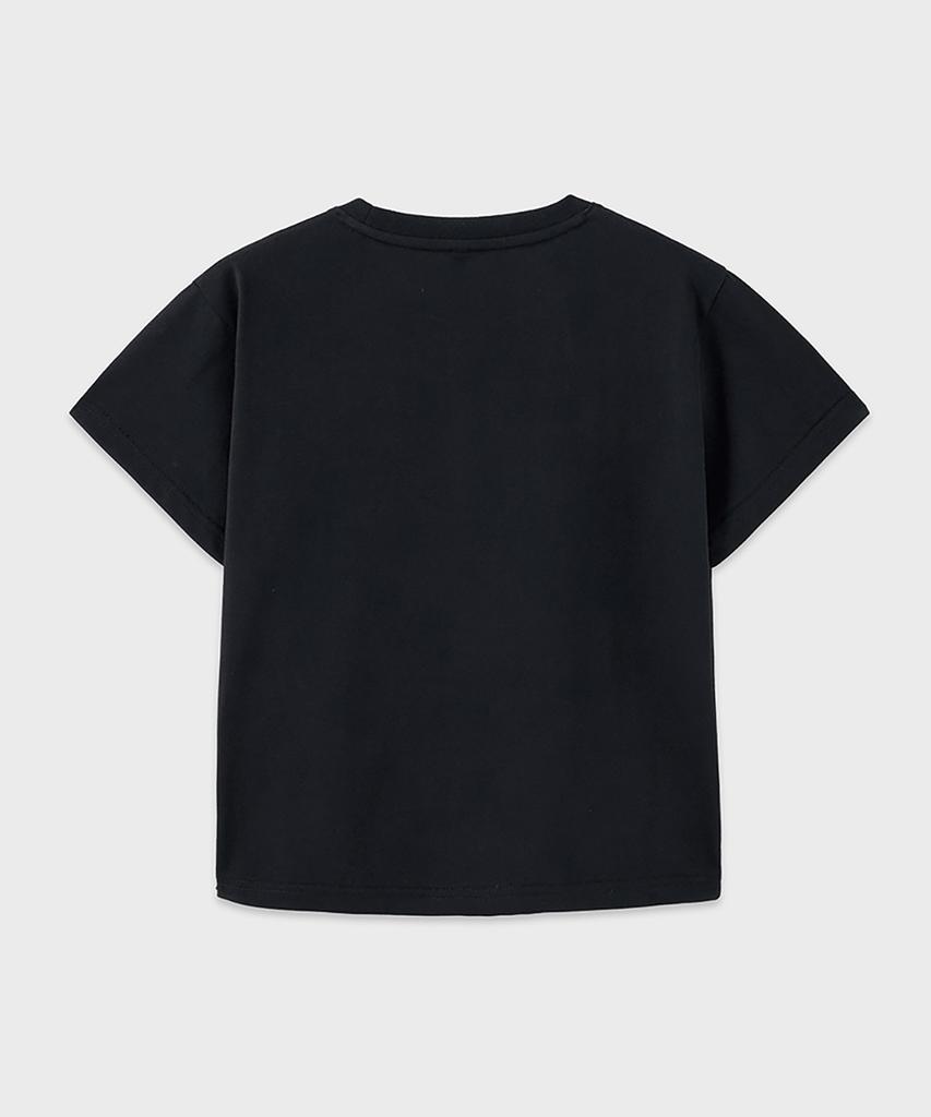 NOIRER ДЛЯ ЖЕНЩИН Crop-футболка Luxe из хлопка Supima (черный)