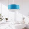 Одинарный подвесной светильник для торта, синяя тканевая люстра для гостиной, спальни, молодой комнаты