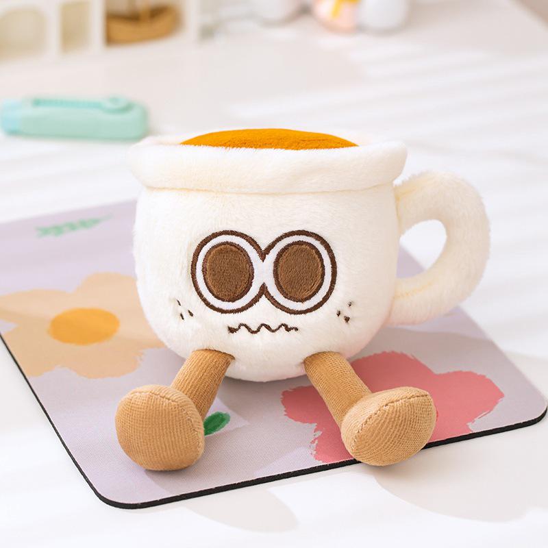 Плюшевая игрушка "Мультяшный чайник и кофейная чашка" - Милая дорожная кукла для послеобеденного чая
