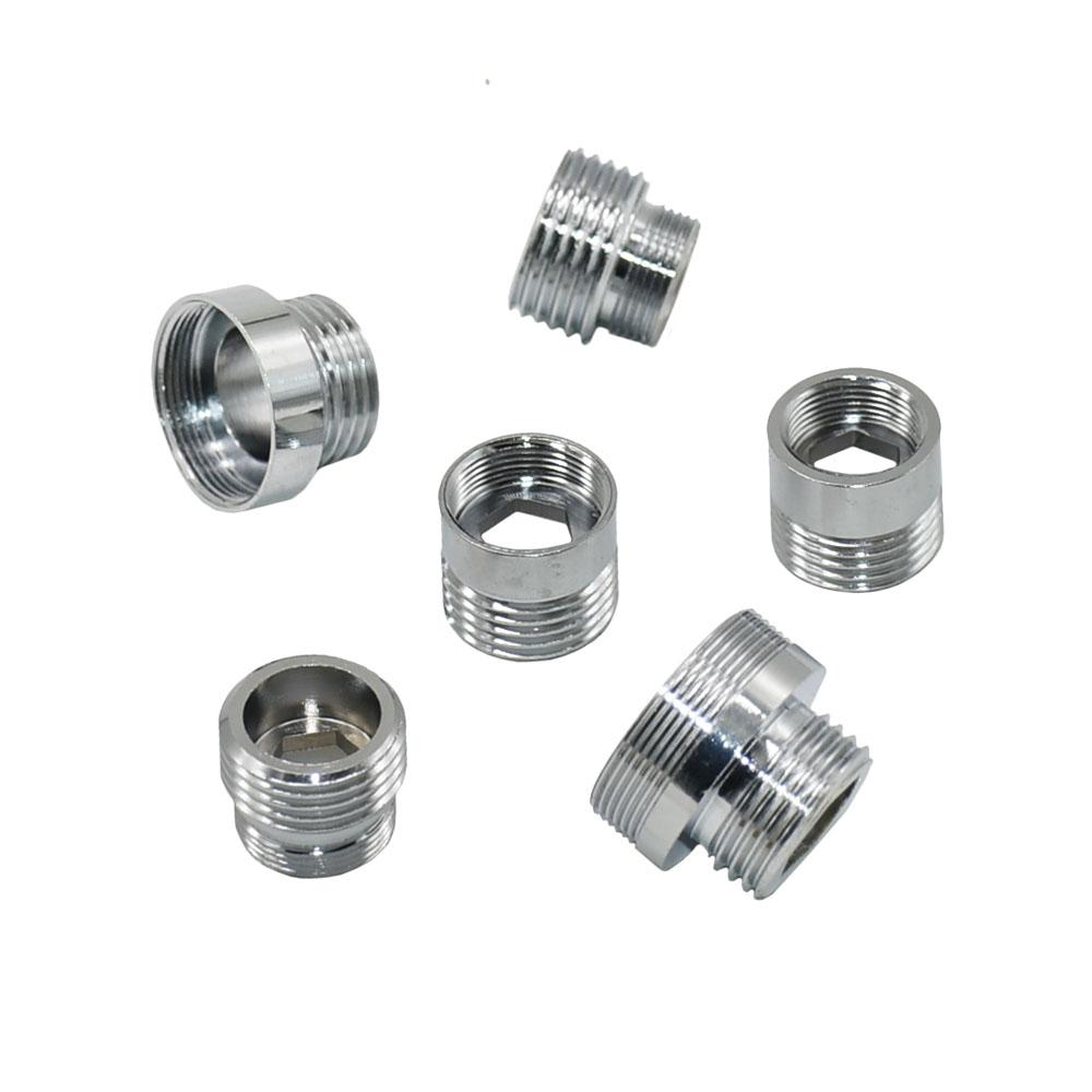 1/2 Inch M14 M18 M22 3/8" Thread Connector Brass Pipe Repair Extension Reducing Coupler Faucet Bubbler Copper Fittings 1pcs