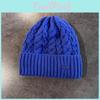 Simple Knit Hat With Embroidered Letters Warm Solid Color For Wear Casual