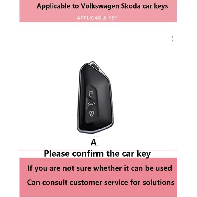 Чехол для автомобильного ключа для VW Volkseagen Golf 8 ID.3 ID.4 MK8 Cupra Skoda Octavia A8 MK4 2024 2025 Seat Leon Formentor Tarraco Модный TPU
