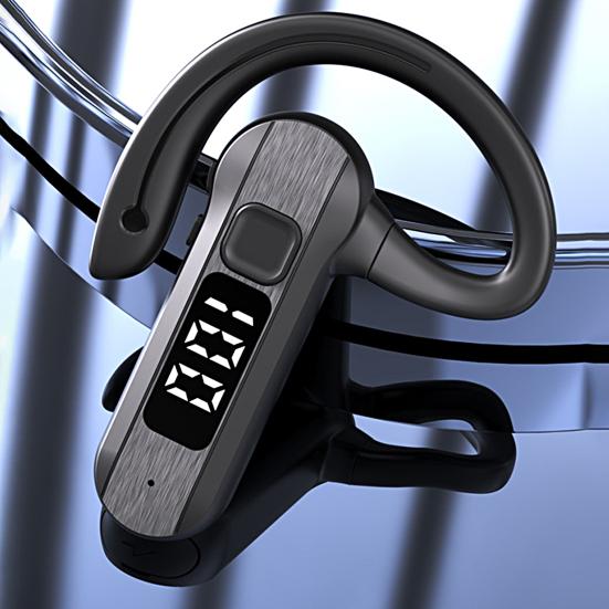 1 Set Wireless Headphone Air Conduction Digital Display 300mAh Ear Rear Mounted 5.2 Bluetooth-compatible