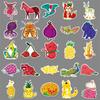 50 Fruit Animal Graffiti Stickers Personalized Cartoon Cute Creative Decorative Mobile Phone Skateboard Water Cup Stickers