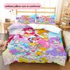 Постельное белье Pretty Cure Color Collage: пододеяльник и наволочки, Постельное белье для фанатов Pretty Cure, Идеальный подарок.chl