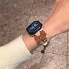 Милый плюшевый деревянный ремешок для Apple Watch Series 9, 8, 7, 6, 5, 4, 3 2se, ремешок для часов IWatch Ultra 2, 49 мм, 45, 41 мм, 40, 44 мм, браслет