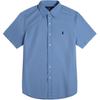 Polo Small Pony Logo Embroidered Button-Down Collar Short Sleeve Shirt Men Shirts MNPOWOV1N820045-400