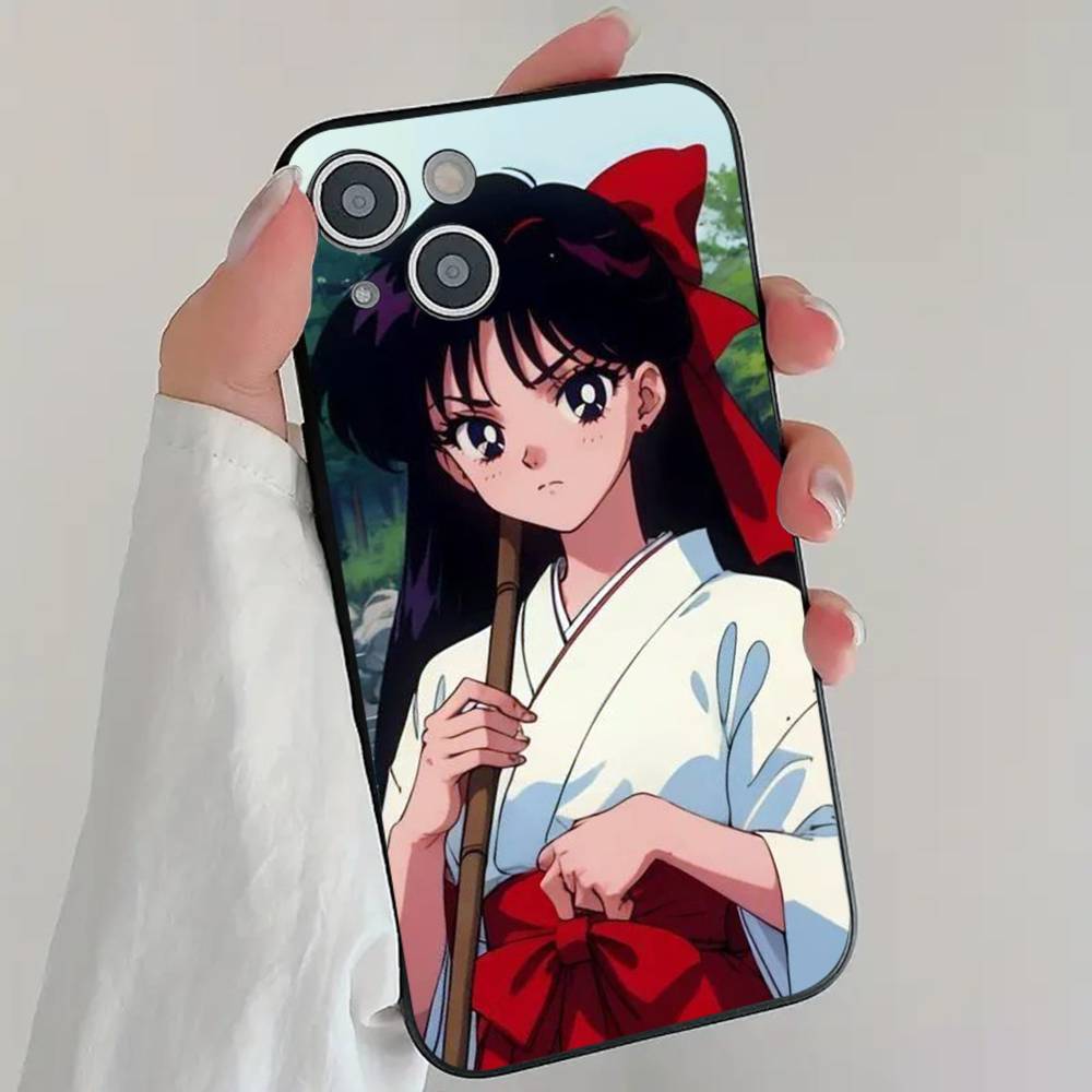 Anime Pretty Girl S-Sailor M-Mars Phone Case Cool Black Silicone Soft For IPhone 16 15 14 13 12 11 X XR Plus Pro Max Plus