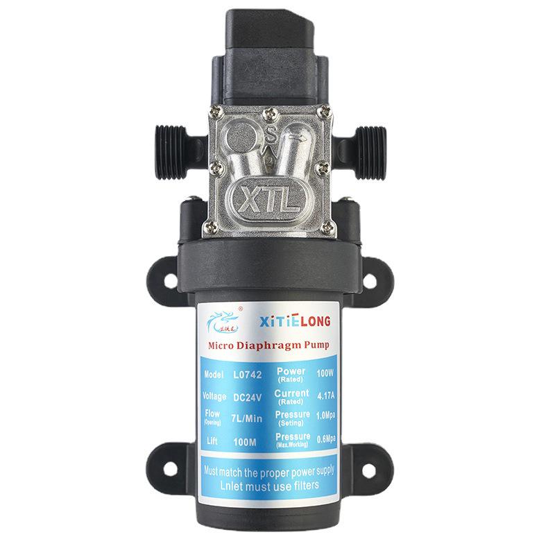Electric Diaphragm Self-Priming Pump, Household High Temperature Resistant, 100W, 12V/24V Automatic Booster