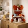 Acrylic Table Corner Display Shelf 3 Layers Tea Cup Holder Creative Mug Organizer  for Home