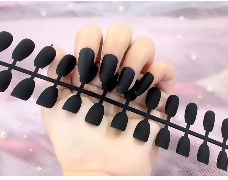 24 шт./компл. DIY быстрые ногти, матовые, матовые, длинные, Т, однотонные, накладные ногти, разноцветные полоски, готовый маникюр, маникюр