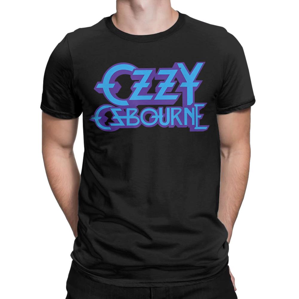 Мужская футболка Ozzy Osbourne Black Sabbath Harajuku Футболки Мужчины Женщины Y2K Смешные Топы Летние Чистый Хлопок Круглый Вырез Большие Размеры Одежда