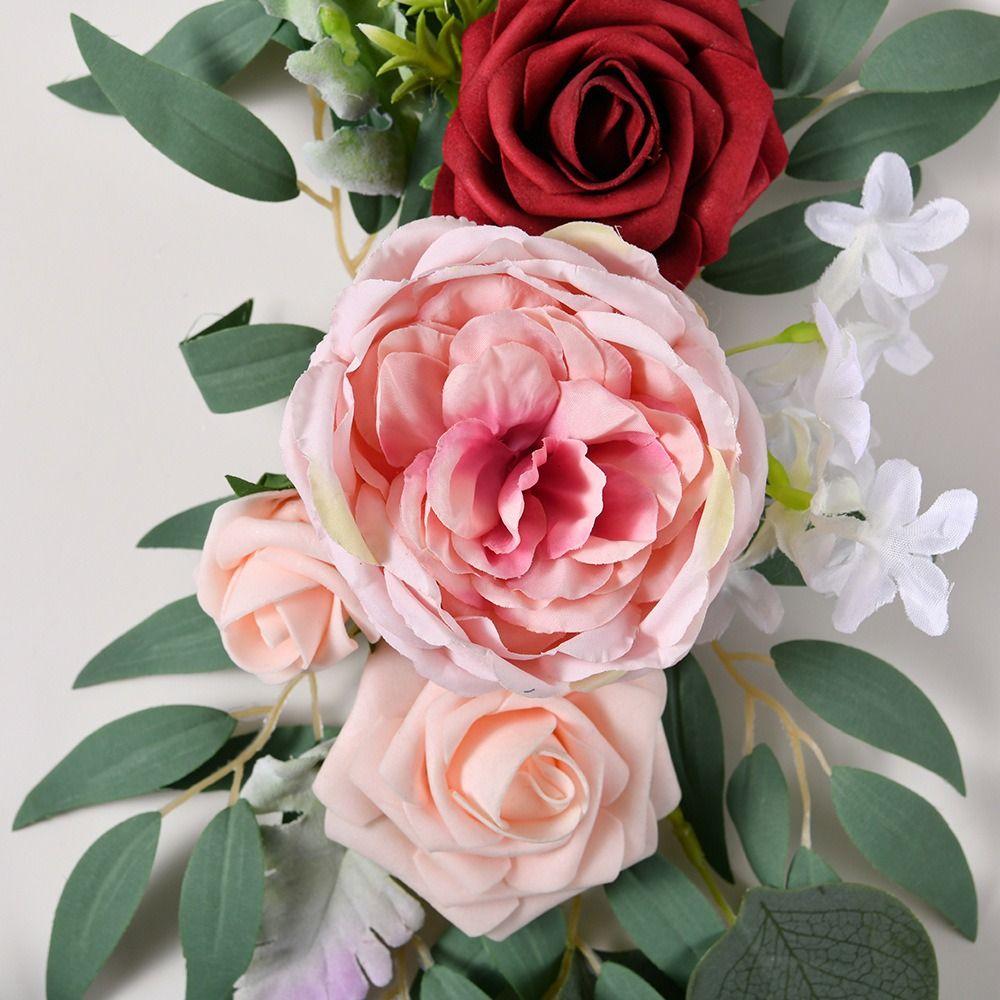 Wedding Decorations Fake Floral Rose Ceremony Flower Wreath Arch Flowers Kit Wedding Party