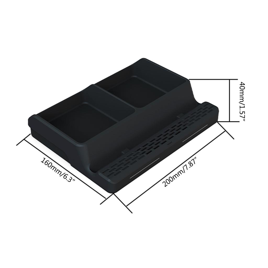 Многофункциональный нескользящий держатель для телефона на приборную панель автомобиля с органайзером для номерного знака, контейнером для хранения