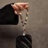 Colorful Beaded Phone Lanyard 26cm Short Phone Wristlet Strap Mobile Accessory