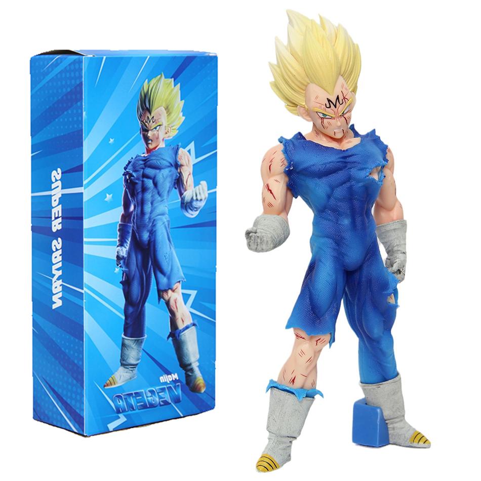 Модель Принца Вегеты в образе Супер Сайяна из аниме Dragon Ball, ручная работа, ПВХ-модель, демонизированный персонаж, стоящая фигурка, аксессуары для аниме ручной работы.