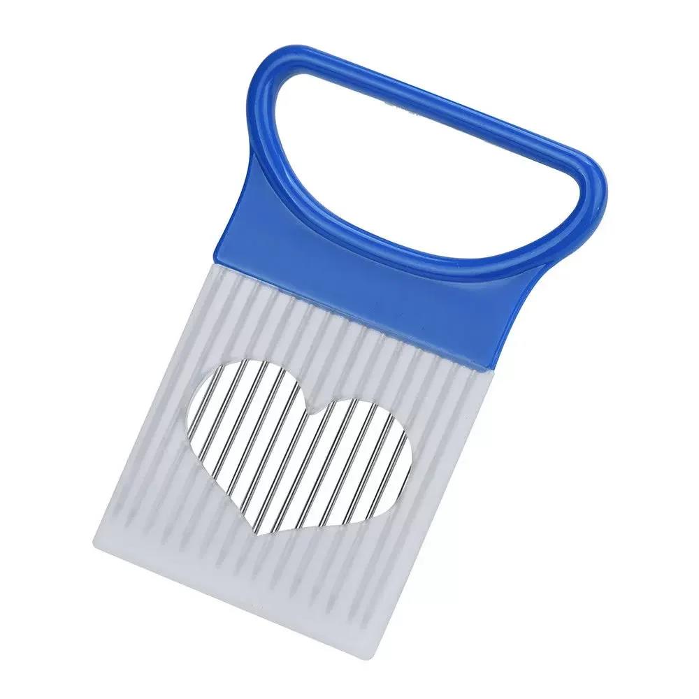 Slice Onions with this 1pc Colorful Onion Slicer Kitchen stainless steel potato chip onion holder 4