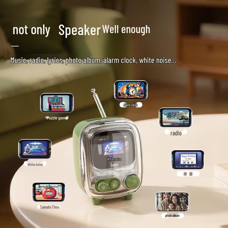 Divoom Retro Mini TV Pixel Art Bluetooth Speaker