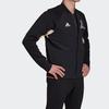 Adidas Sports Stand Collar Zip-Up Color Block Jacket Men Outerwear Black EA0372