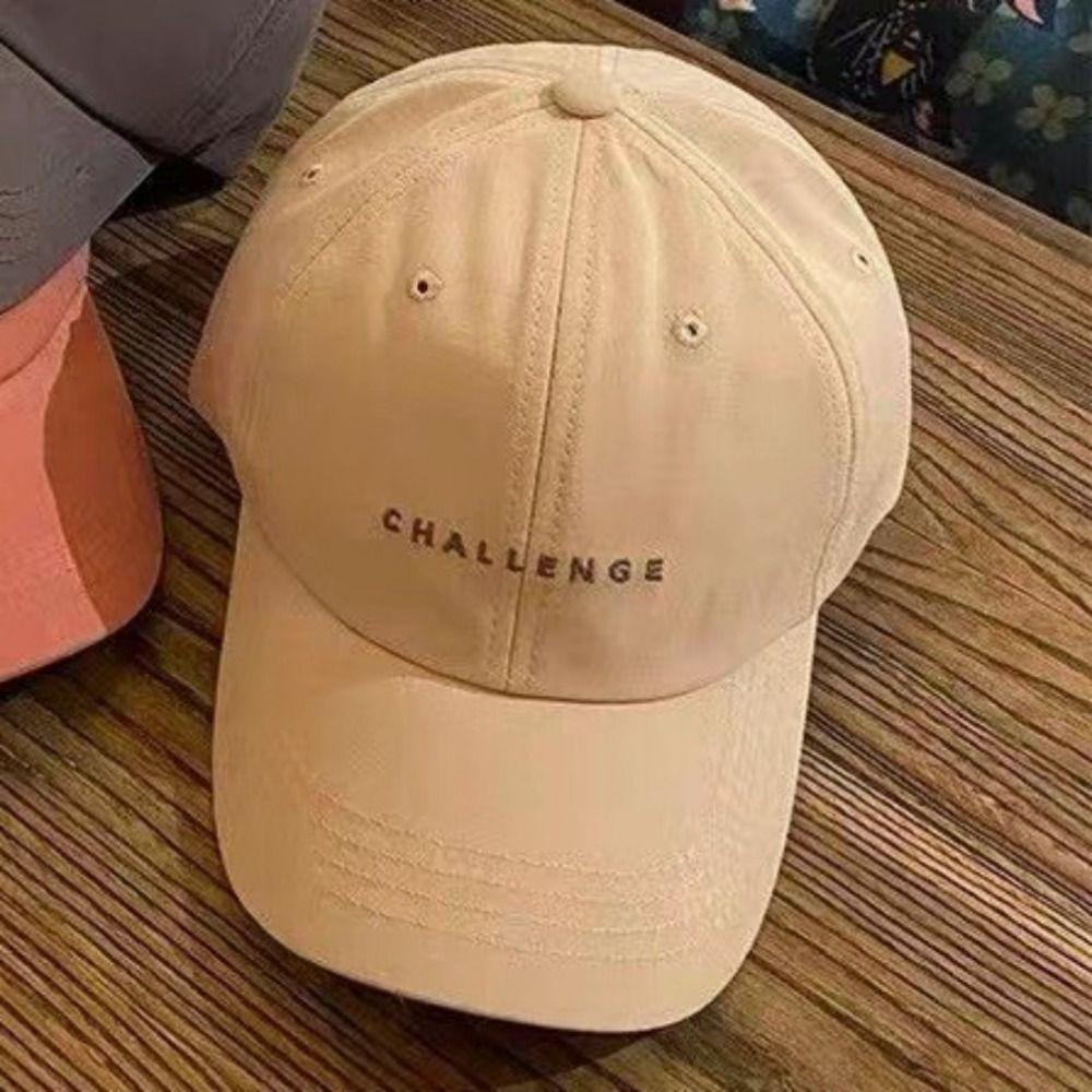 Регулируемая повседневная унисекс шляпа от солнца CHALLENGE бейсболки вышивка букв хип-хоп козырек кепка спорт на открытом воздухе кепка с отверстием для хвостика