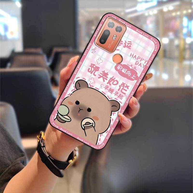 Милый грязеотталкивающий чехол для телефона для HTC Desire 20 Plus/D20+ для пары Водонепроницаемый мягкий чехол Прочный мультяшный Полная защита ТПУ