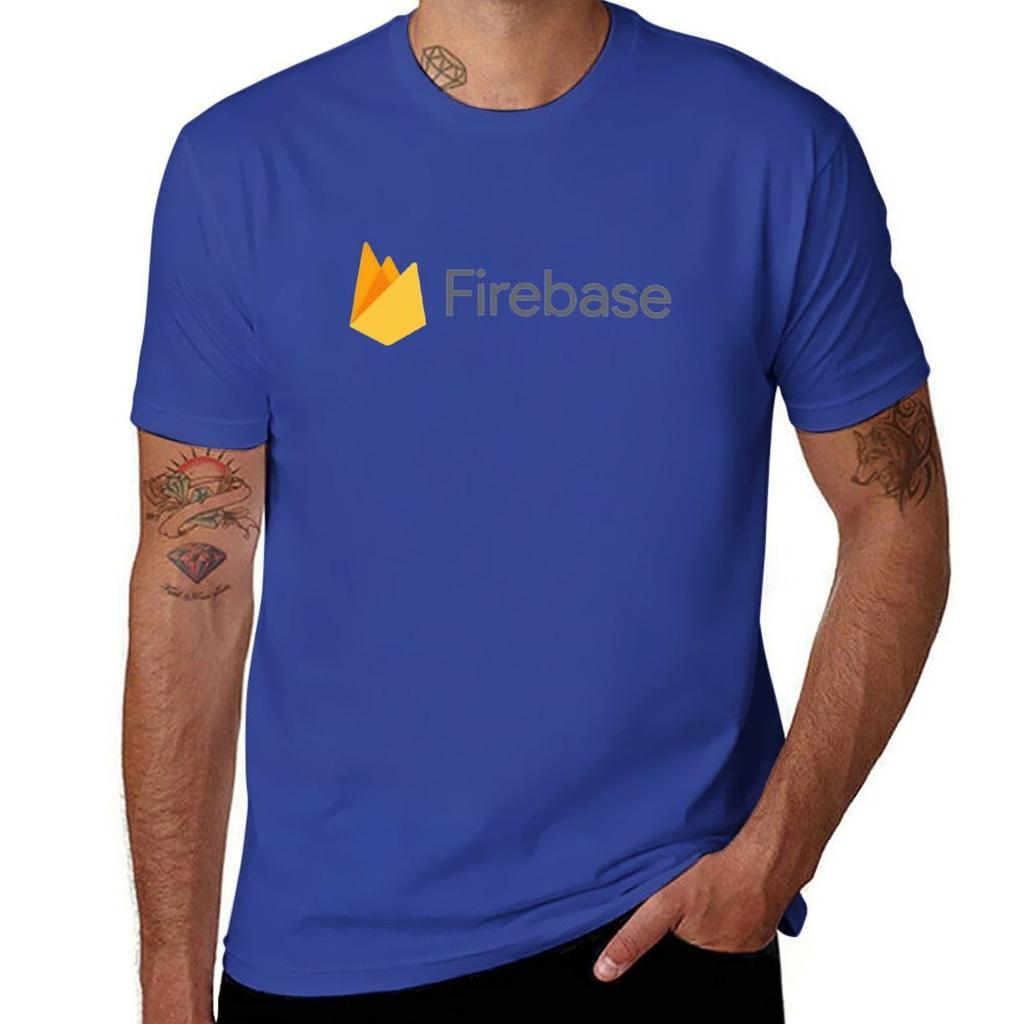 Классическая футболка с логотипом Firebase sublime customs создай свою мужскую футболку