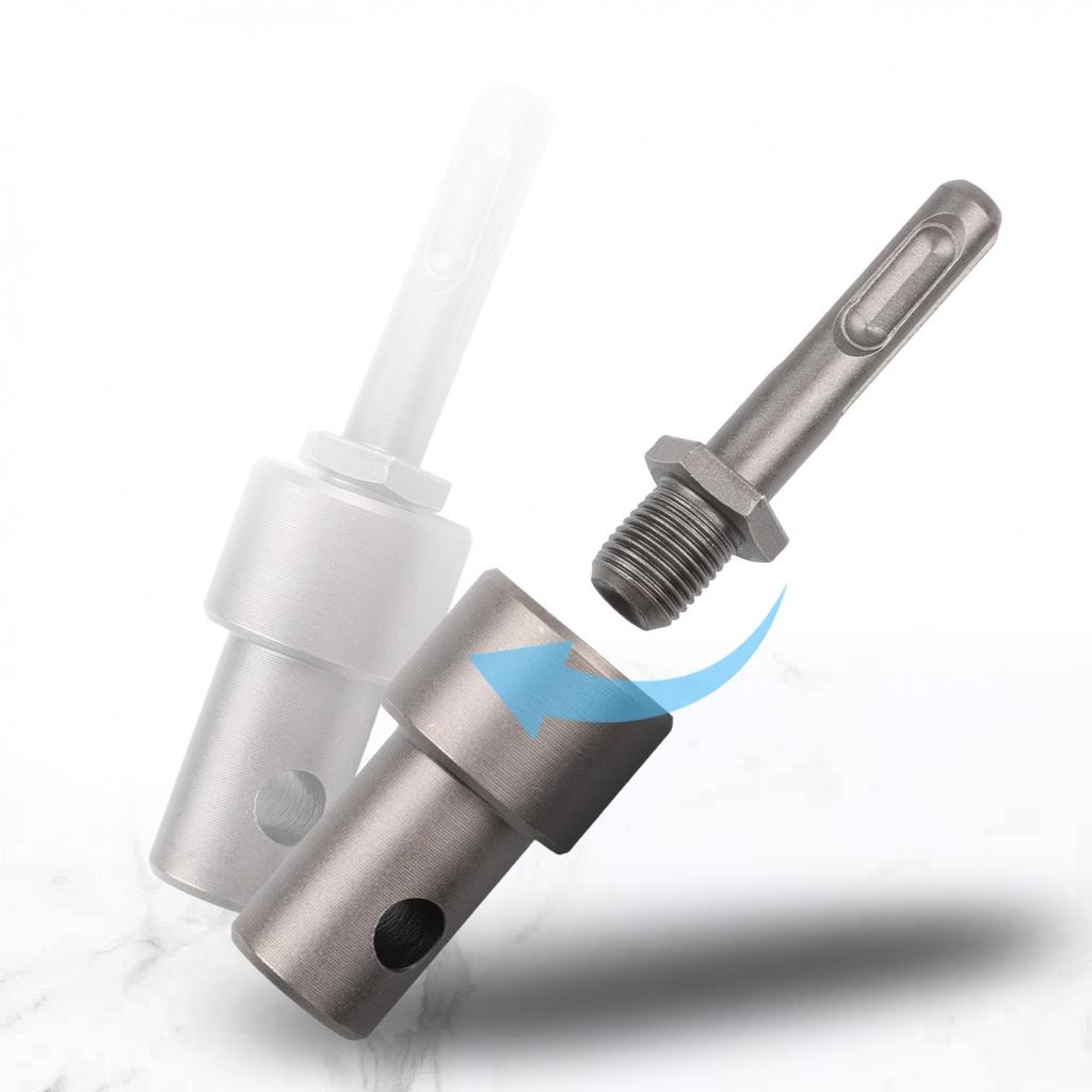 Earth Auger Adapter Fixed With Reverse Thread Screws