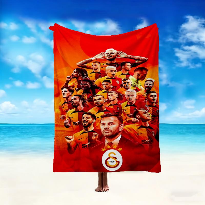1pc Comfortable Home Print Throw Blanket, Galatasaray SK Blanket For Bed and Sofa Use, Special Present For Family