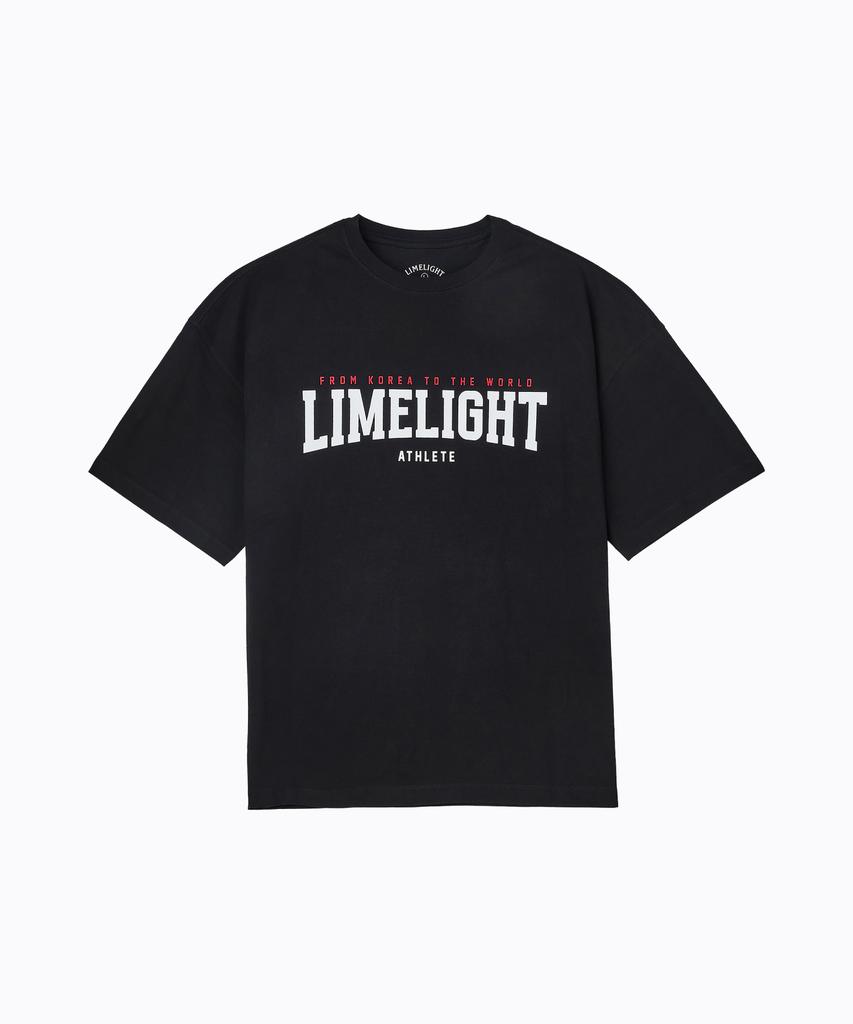LIMELIGHT APPAREL Охлаждающая оверсайз футболка Limelight с большим логотипом (Черно-белый)