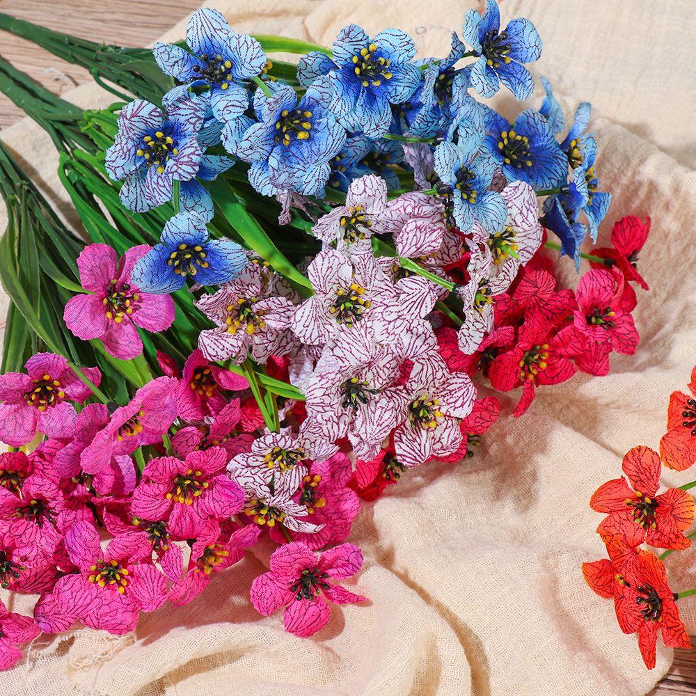 Faux UV Resistant Outdoor Fake Flowers Plastic Plants Garden Porch Decor Artificial Flowers