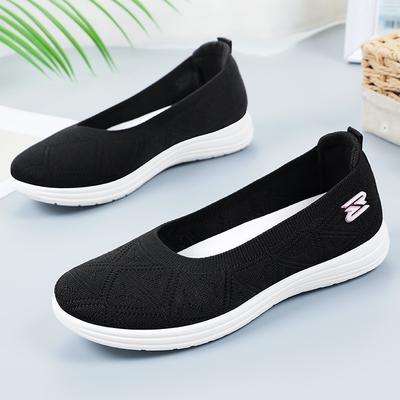 Туфли женские летние туфли из ткани старого Пекина туфли-лодочки сетчатые туфли новые дышащие сетчатые нескользящие полые туфли для среднего и пожилого возраста