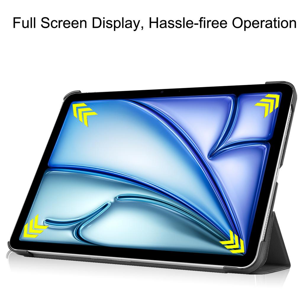Для iPad Эйр 11 (2025)/(2024) Чехол-подставка из кожи с защитой от падения и планшета