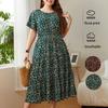 Plus Size Dress Women's Printed Loose Women's Dress