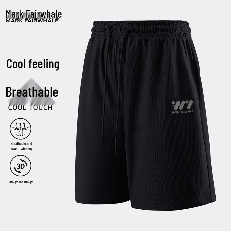 Mark Fairwhale Men's Waffle Ice Silk Casual Sports Shorts