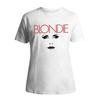 Унисекс футболка для взрослых Blondie с принтом лица