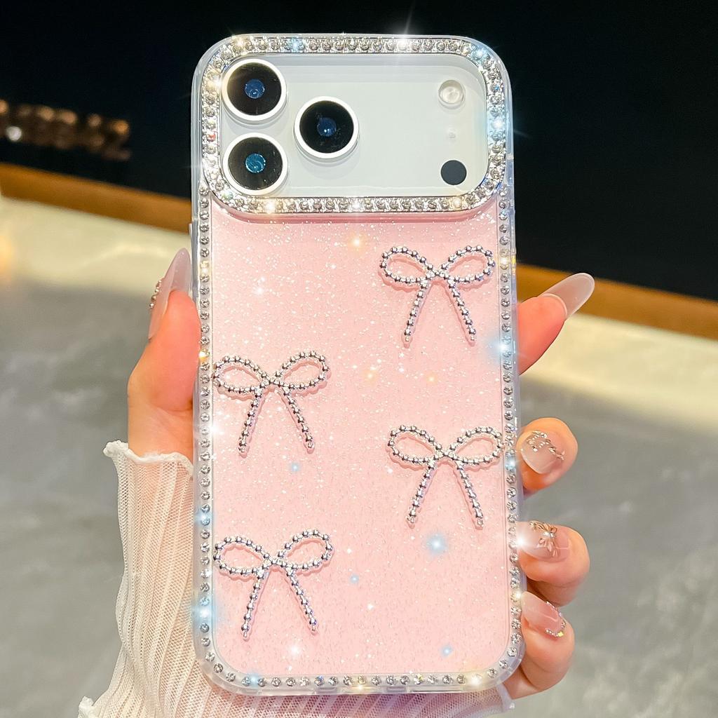 Алмазный чехол для телефона Apple 11 Pro Max, iPhone 11E с бантом, 11 Pro Защитный чехол Жесткий чехол