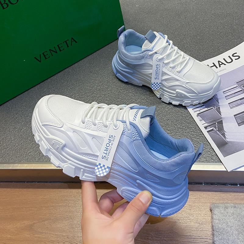 CRLAYDK женские кроссовки для ходьбы на платформе нескользящие кроссовки для бега градиент дышащие тренировки для девочек спорт комфорт теннис