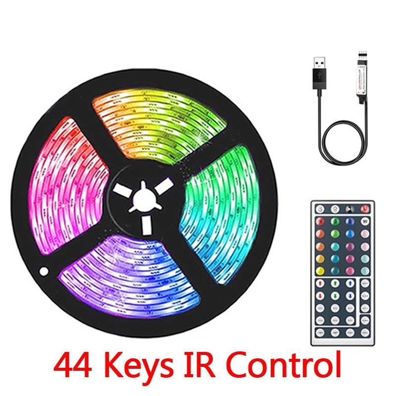 0,5 м, 1 м, 2 м, 3 м, 4 м, 5 м, 10 м, 20 м, светодиодная лента RGB 5050 SMD, гибкая лента, диодный свет для Рождества, праздника, свадьбы, дня рождения, домашнего декора спальни, 5 В постоянного тока