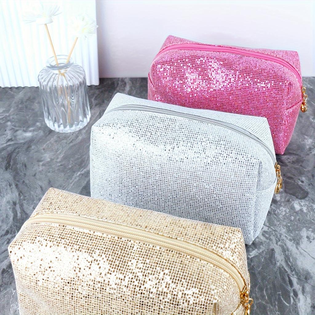 1 шт. блестящая косметичка с леопардовым принтом, дорожная косметичка, блестящий пенал для студента, подарочная косметичка, дорожная сумка для хранения, рождественский подарок