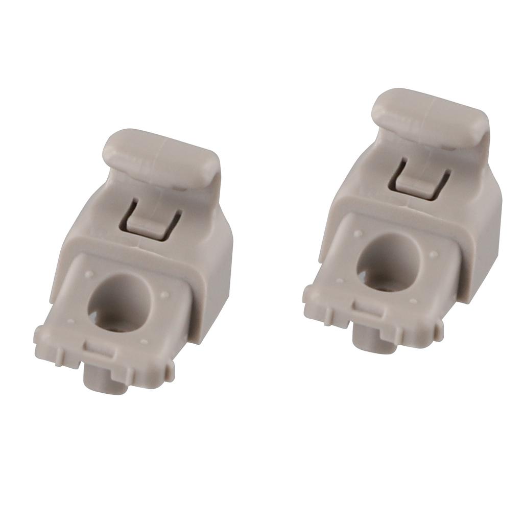 Клипсы для солнцезащитного козырька 2 шт., совершенно новые серые пластиковые винты на крючок для солнцезащитного козырька 1130993-00-A 113099300A 1130993 00 A