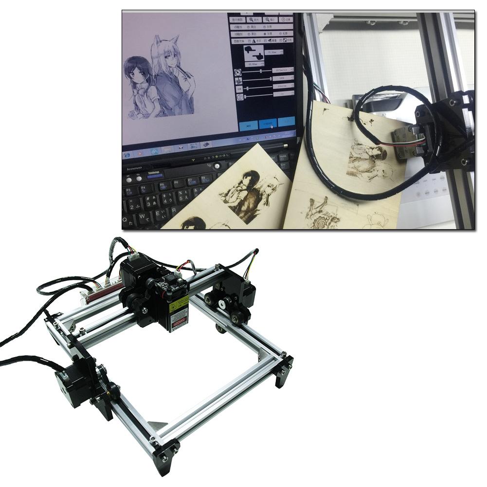1,6 Вт DIY Мини Настольный Гравировально-Режущий Станок Принтер Комплект