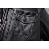 Chinese Size Removable Hooded Leather Jacket Men Genuine Cowhide Leather Coat Slim Biker Clothing Mens Coat Winter Veste Cuire Homme