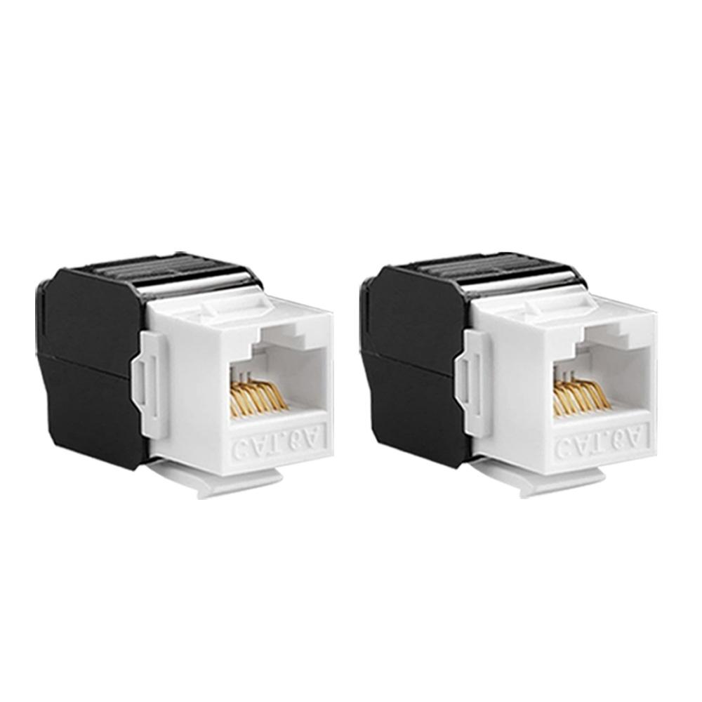 1-5PCS Super Six-category Network Module CAT6A No-print and Non-blocked RJ45 Information Network Module Cat6A Modular Receptacle